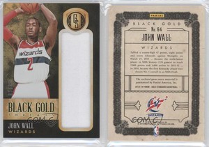 2013-14 Panini Gold Standard Black Gold Threads /25 John Wall #64