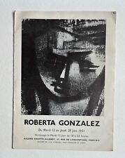 Invitation 1951 Colette Allendy Roberta Gonzalez (Julio) par Charles Estienne