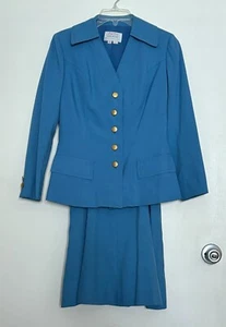 Pan Am Evan Picone Flight Attendant Stewardess Uniform Vintage Jacket and Dress - Picture 1 of 17