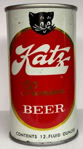Gato 12 oz. Lata de cerveza recta de acero - Imagen 1 de 6