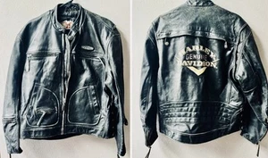 HARLEY DAVIDSON VINTAGE LEDER MANTEL JACKE DISTRESSED LEDER HD CLASSIC XXL - Bild 1 von 15