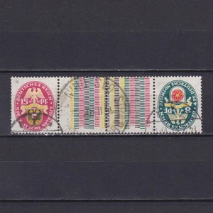 GERMANY 1929, Mi# KZ15, CV €350, Gutter pair from booklet, Used - Picture 1 of 2
