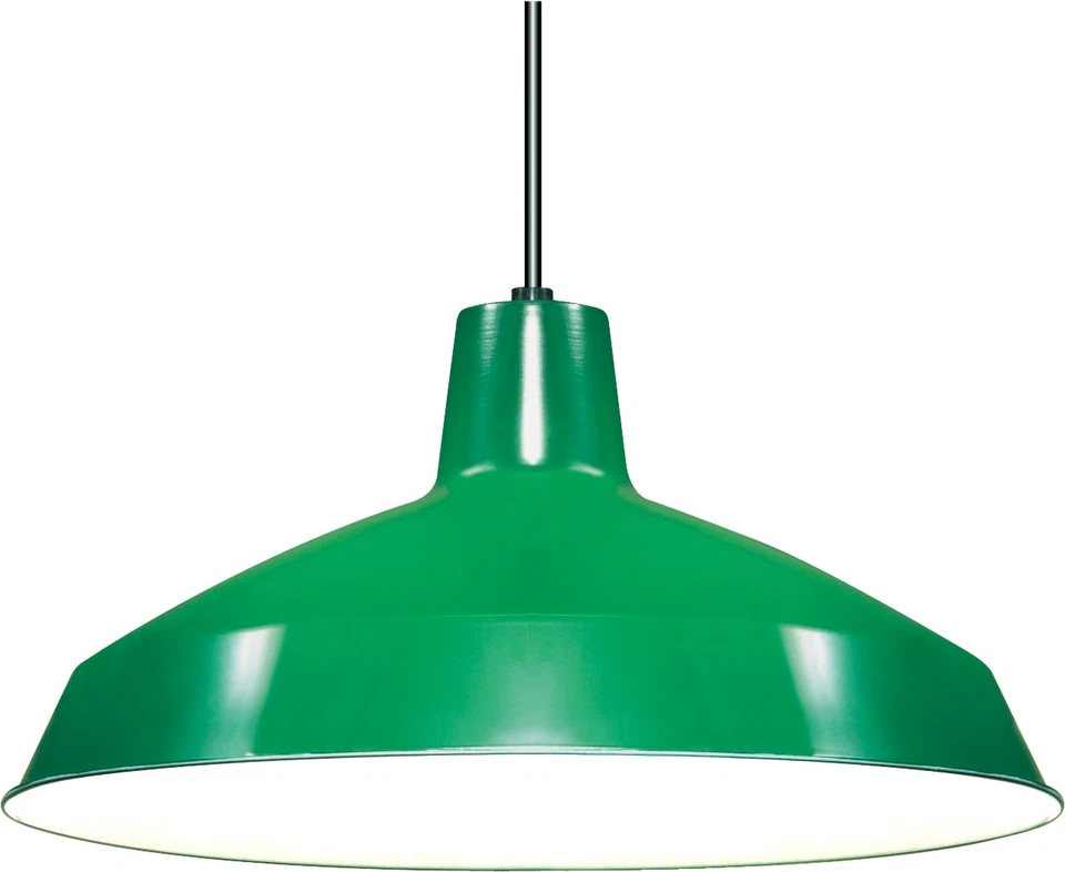 Nuvo Lighting 76/660 Green Single Light 16" Pendant with Warehouse Shade in