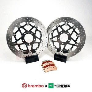 Brembo Front Brake Discs and Newfren TS1 Pads to fit Kawasaki Z 1000 2003-2006 - Picture 1 of 2