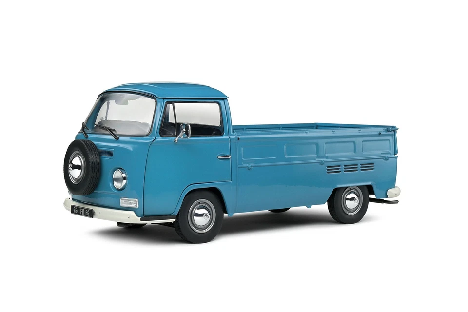 SOLIDO 1809403 MINIATURA VOLKSWAGEN T2 PICK UP BLU BENZINA 1968 1/18 - Immagine 1 di 1