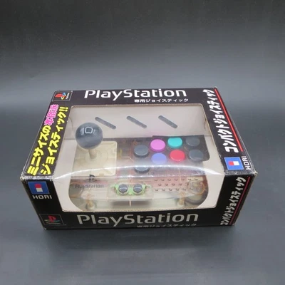 Hori Compact Joystick Clear Controller PS1 PS2 PlayStation Fighting Stick OEM - Image 1 of 4