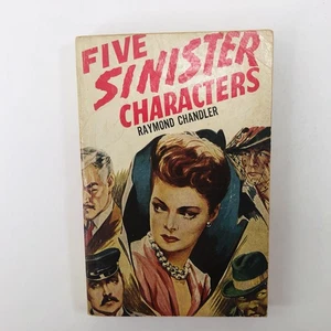 1946 FIVE SINISTER CHARACTERS by Raymond Chandler Vintage AVON Books #88 - Picture 1 of 14