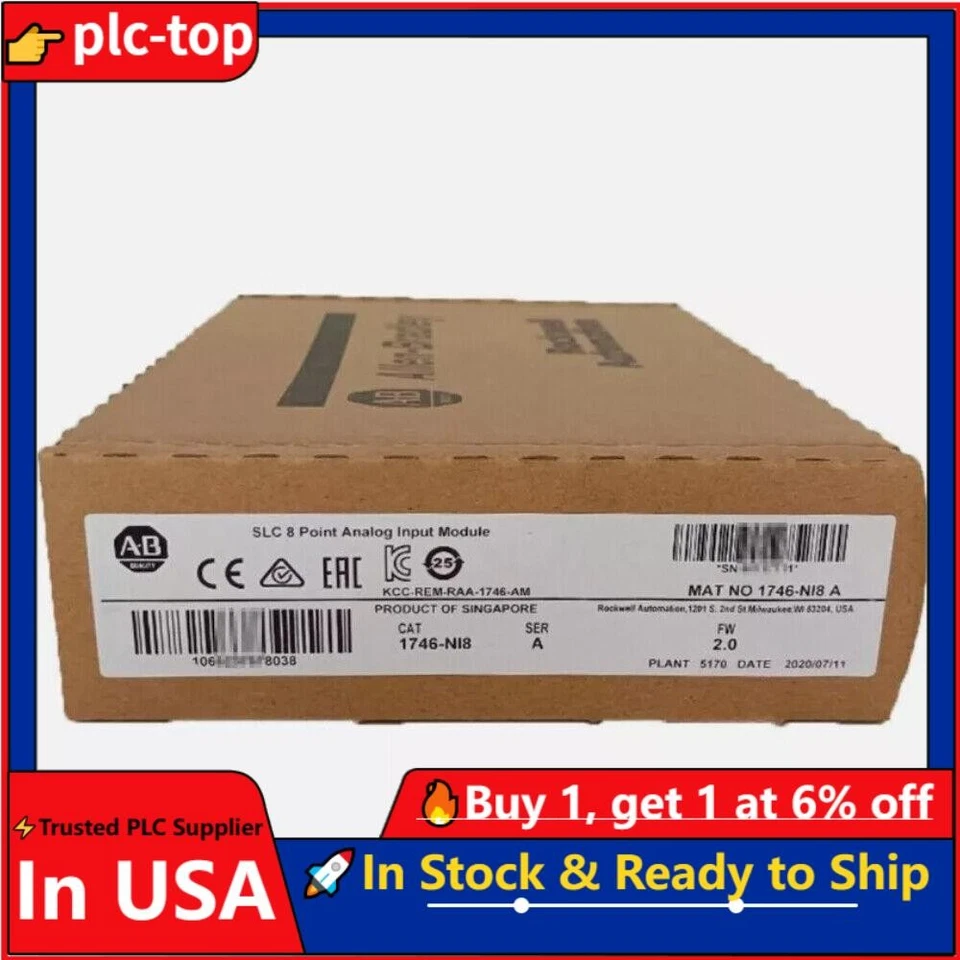 NUEVO ~ Módulo de entrada analógica Allen-Bradley 1746-NI8 SER A SLC 500 1746NI8 Foto 1 de 4