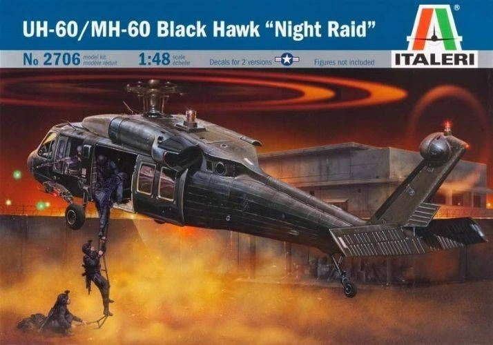 Italeri IT2706 UH-60/MH-60 BLACK HAWK NIGHT RAID KIT 1:48 Modellino - Immagine 1 di 1