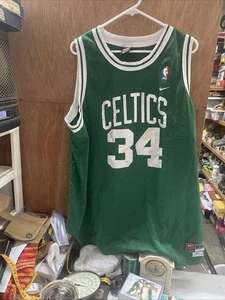 Nike Retro NBA PAUL PIERCE Boston Celtics Jersey Green Size 2XL-Tall Elite - Picture 1 of 16