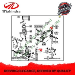 Genuine Mahindra scorpio ball joint assembly kit 2002-2014 0401BA1040N - Picture 1 of 5