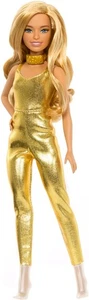 NUOVA bambola Barbie Fashinistas bionda con body glitter oro 30 cm. 12 pollici - Foto 1 di 4