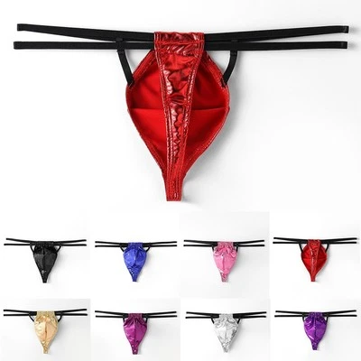 Strings G confortables taille basse T dos pour homme au design brillant et élé - Immagine 1 di 4