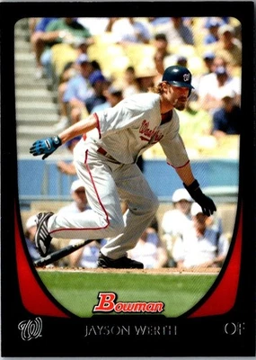2011 Bowman Jayson Werth #121 Washington Nationals Baseball Card - Image 1 of 2