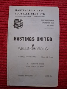 Programa Hastings United v Wellingborough Town. 8/11/196?? - Imagen 1 de 1