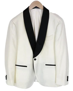 SUITSUPPLY Men's Wool Single-Breasted Classic Fit White Blazer Jacket Size 50 - Picture 1 of 15