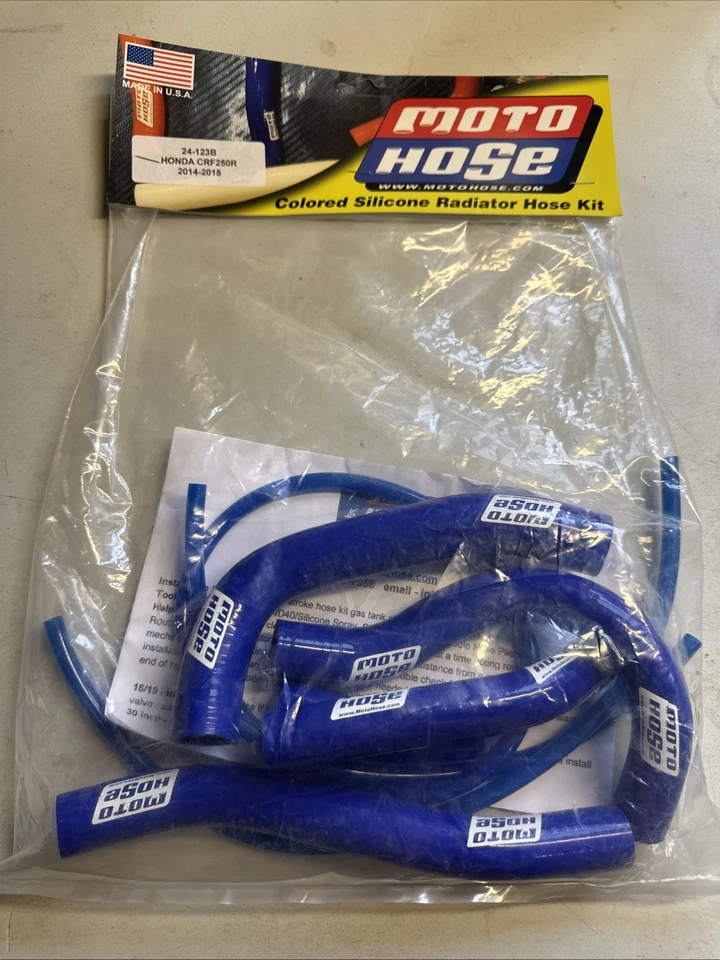 Nuevo Kit Manguera Radiador Silicona Azul Moto Honda CRF250R 2014-2015 24-123B Foto 1 de 4