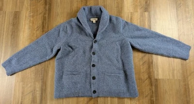 Goodthreads детей молодежи унисекс синий кардиган свитер 100% ягненка шерсти размер XXL - Изображение 1 из 4