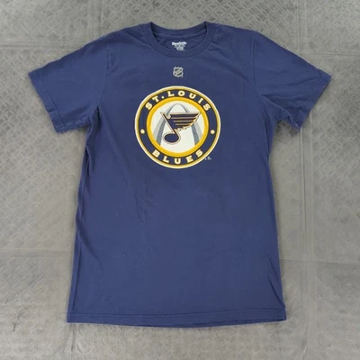 Camiseta St Louis Azul Alex Pietrangelo Reebok Azul Manga Corta Hombres Pequeña Foto 1 de 4