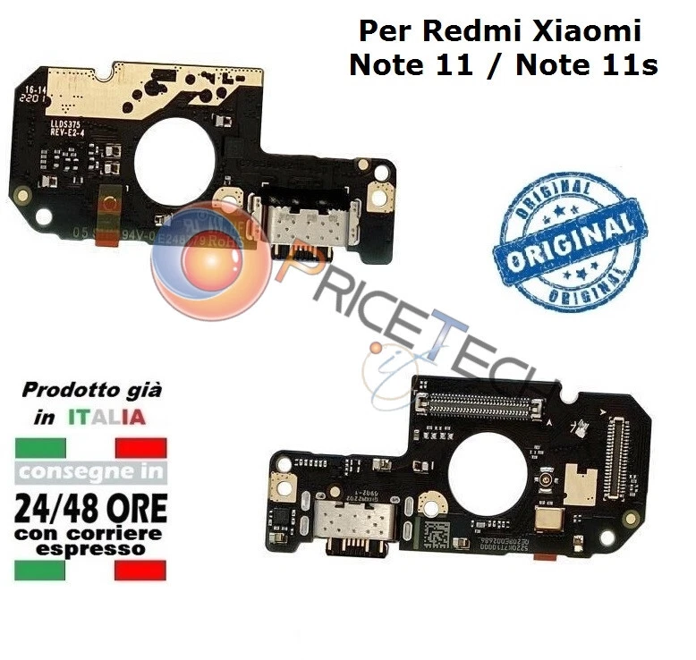 Per Xiaomi REDMI NOTE 11 4G POCO M4 PRO Connettore porta di ricarica scheda - Immagine 1 di 1