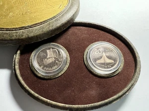 VIKING and VINLAND VOYAGES 2-coin SET Canada $5 20 Kroner COA MONEY - Picture 1 of 16