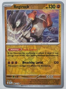 REVERSE HOLO Regirock 082/159 NM / M - Journey Together Pokemon Card - Uta Art - Picture 1 of 2