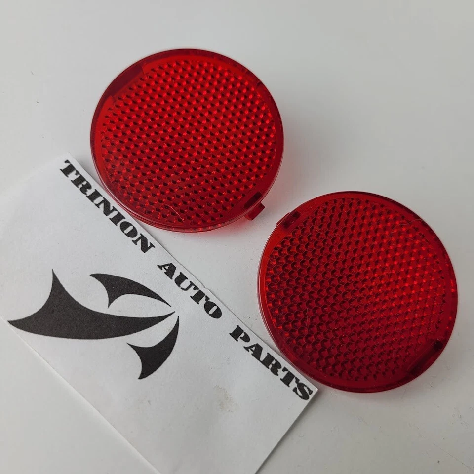 Pontiac G6 2006-2010 panel interior puerta lente reflector rojo par conjunto de 2 OEM Foto 1 de 3