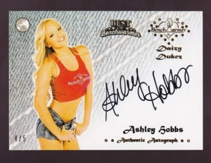 Best of Benchwarmer 2022 Daizy Dukez 2015 Autograph Card Ashley Hobbs 4/5 - Picture 1 of 2