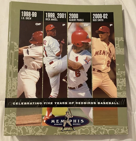 Vintage Memphis Redbirds 3-Ring Binder: Celebrating Five Years Of Baseball 2002 Cover