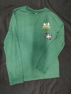 Camisa masculina manga longa JK verde grande nova com etiquetas - Imagem 1 de 4