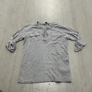 Lauren Ralph Lauren Damen Bluse Größe S grau 3/4 Arm grau - Bild 1 von 5