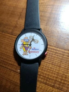Orologio Hostess Twinkies (mai usato) Orologio da polso Cinturino Nero Il Bambino - Foto 1 di 5
