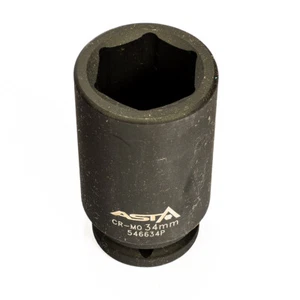 ASTA 34mm Deep Impact Socket 3/4" Drive Metric 6 Point Chrome Molybdenum (Cr-Mo) - Picture 1 of 3