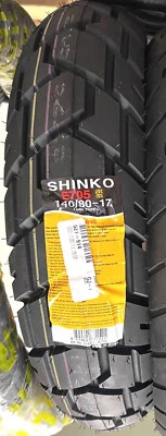 Shinko 705 Series Front or BMW K100 Rear Tire TRIUMPH Tiger 140/80-17 TT  21-914 - Image 1 of 4