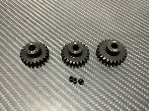 Mod 1 22T 23T 24T Steel M1 RC Pinion Gear Set Fits M1 Spur Gear Castle 5MM Motor - Picture 1 of 1