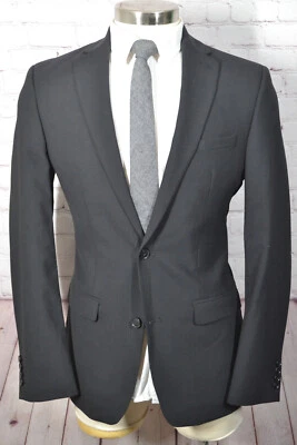 Bar III Mens Black 2 Button STRETCH SLIM FIT Sport Coat Blazer Jacket SIZE 38L - Image 1 of 4