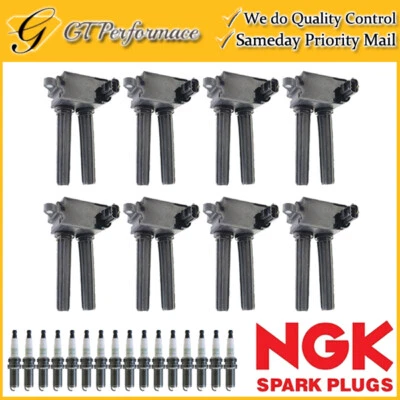 Quality Ignition Coil & NGK Spark Plug 16PCS for 2011-2021 Ram 1500 2500 3500 V8 - Image 1 of 4