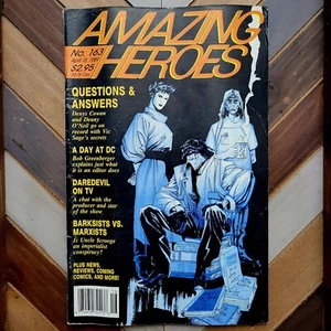 AMAZING HEROES #163 EN MUY BUEN ESTADO (Fantagraphics 1989) cubierta de pregunta Denys Cowan - Imagen 1 de 3