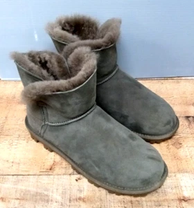 KIRKLAND SIGNATURE WOMEN'S SHEARLING SHORT BOOT, Green, Size US 8 - Picture 1 of 13