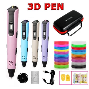 DIY Kids 3D Printing Pen with PLA Consumables+Storage Bag Children Birthday Gift - Picture 1 of 25