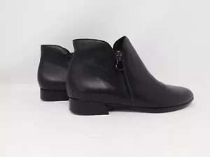 Munro Women's Leather Boots Averee Black Ankle Booties Zipper Chelsea Size 8 N - Picture 1 of 12