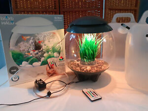 Aquarium Biorb Halo Gris LED avec 2 réservoirs d'eau
