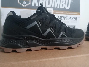 Khombu Drew Men's Black Hiking Trail Shoe [Cushioned Footbed, Breathable] - NEW  - Picture 1 of 6