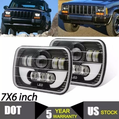 DOT Black 5x7 7x6 LED Headlight Hi/Lo Beam Bulb for Ford E-100 E-150 E-250 E-350 - Image 1 of 4