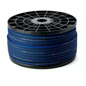 20 METRES 14 GAUGE COPPER CLAD ALUMINIUM SPEAKER WIRE BLUE/BLACK CCA 14 AWG - Picture 1 of 2