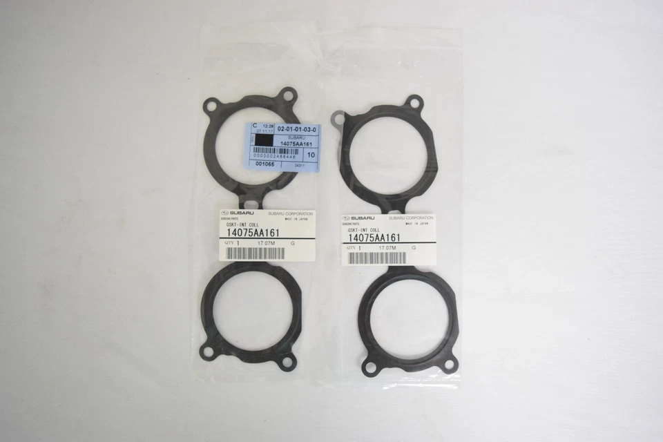 Genuine Subaru 2 Upper TGV to Intake Manifold Gaskets WRX STi Forester XT OEM - Image 1 of 1
