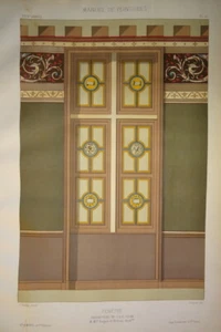 LITOGRAFÍA COLOR ORNAMENTO DECORACIÓN ARQUITECTURA ISLA ADAM NAPOLEÓN III 187... - Imagen 1 de 2