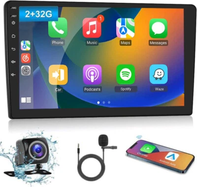 10.1" 2+32GB Android 13 Autoradio mit Carplay GPS NAVI USB WiFi BT RDS + Kamera - Bild 1 von 4
