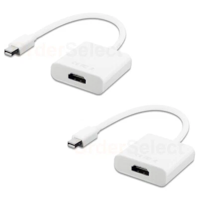 2 Mini Display Port DP to HDMI Female Adapter Cable For MacBook Pro Air iMac Mac - Image 1 of 4