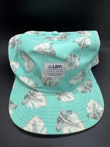Cappello pattinatore Lira Creative Society floreale verde acqua berretto fibbia unisex regolabile - Foto 1 di 3